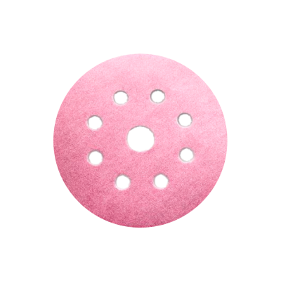 Наждачная бумага SIA Р400 в кругах  siaspeed D=125мм, 8-1 отв.РОЗОВАЯ